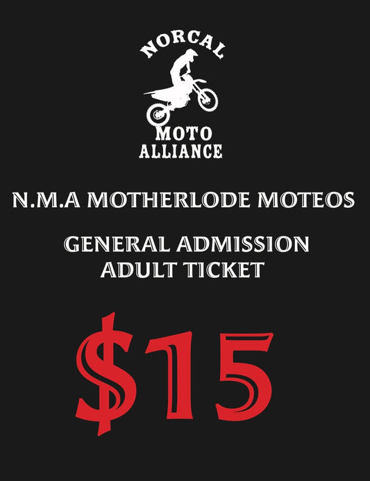 N.M.A Motherlode Moteos - General Admission - Adult Ticket