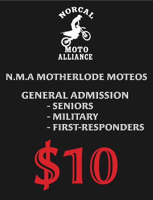 N.M.A Motherlode Moteos - General Admission - Senior/Military/First-Responder Ticket