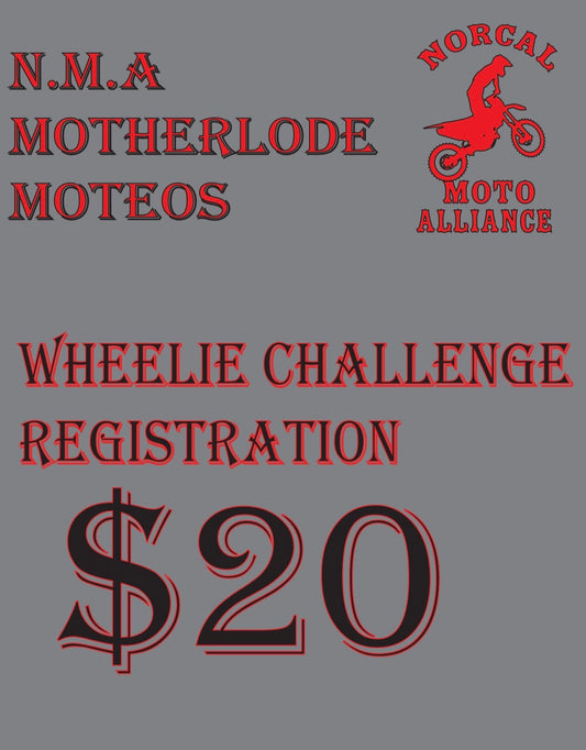 Motherlode Moteos Dirtbike Wheelie Challenge