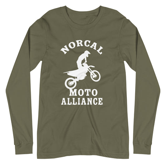 Norcal Moto (WHT) Unisex Long Sleeve Tee
