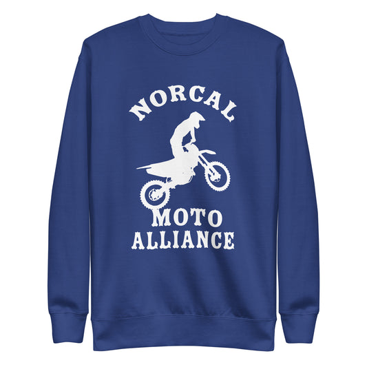 Norcal Moto (WHT) Unisex Premium Sweatshirt